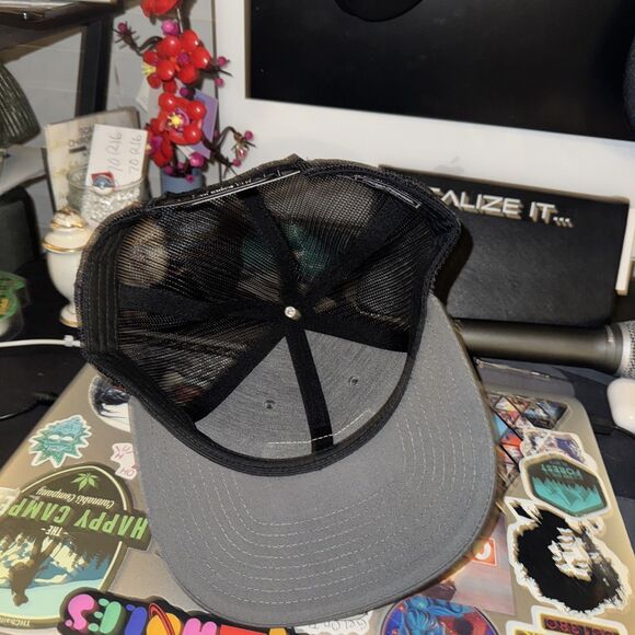 Southern Yell Gray trucker hat leather duck patch - Picture 3 of 3